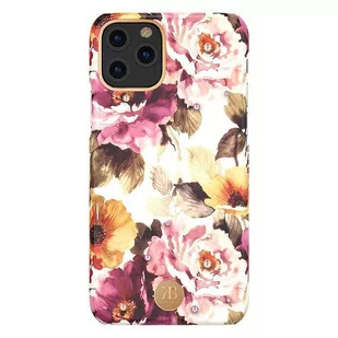 Kingxbar Blossom etui ozdobione oryginalnymi Kryształami Swarovskiego iPhone 11 Pro Max wielokolorowy (Peony) - Etui i futerały do telefonów - miniaturka - grafika 1