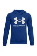 Bluzy damskie - Under Armour bluza dziecięca kolor granatowy z kapturem z nadrukiem - miniaturka - grafika 1