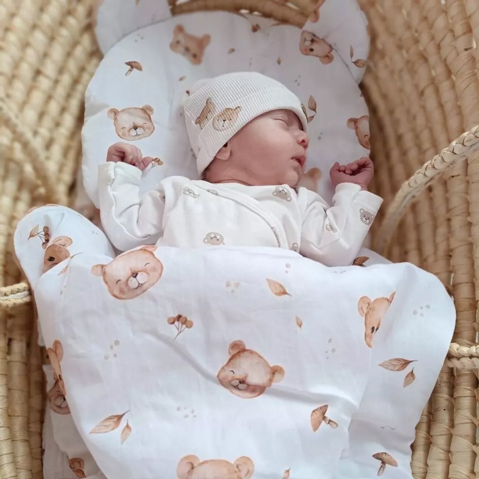Pościel Dla Niemowląt Bawełniana 75x100 Misie