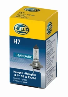 HELLA ŻARÓWKA H7 12V HELLA 8GH178555011 H7 8GH 178 555-011 - Żarówki samochodowe - miniaturka - grafika 1