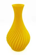 Wazony i flakony - Wazon spiralny na suche kwiaty / LEGO - żółty satyna, nietłukący 20cm - miniaturka - grafika 1