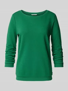 Bluza taliowana z fakturowanym wzorem - Bluzy damskie - miniaturka - grafika 1