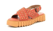 Sandały damskie - KICKERS Fact, Sandały damskie, Brick Pomarańczowy, 40 EU, Cegła pomarańczowa, 40 EU - miniaturka - grafika 1