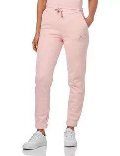 Spodnie damskie - Armani Exchange Damskie spodnie dresowe Slim Fleece Logo Joggers, Rosa, XL - grafika 1
