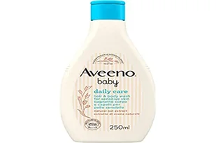 Aveeno Baby Daily Care Wanna do ciała i włosów, żel pod prysznic dla dzieci do delikatnego oczyszczania wrażliwej skóry, żel pod prysznic dla niemowląt i szampon dla dzieci z owsem, 250 ml - Kosmetyki kąpielowe dla dzieci - miniaturka - grafika 1