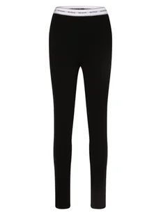 GUESS Legginsy Kobiety Bawełna czarny jednolity, XS - Legginsy - miniaturka - grafika 1