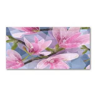 Fotoobraz na ścianę szklany Różowa magnolia - Obrazy i zdjęcia na płótnie - miniaturka - grafika 1