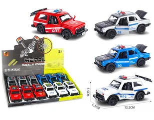 Policja ze światłem i dźwiękiem Mix - model lub pojazd - Samochody i pojazdy dla dzieci - miniaturka - grafika 1