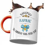 Kubki - Kubek Pomarańczowy dla Kaprala Najlepszy Kapral z Nadrukiem ze Zdjęciem + Opakowanie na prezent (wzór 02) - miniaturka - grafika 1