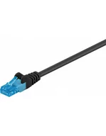 Kable miedziane - Goobay 55404 " kabel krosowy CAT 6 A "", "U/UTP, 0,25 m Czarny 55404 - miniaturka - grafika 1