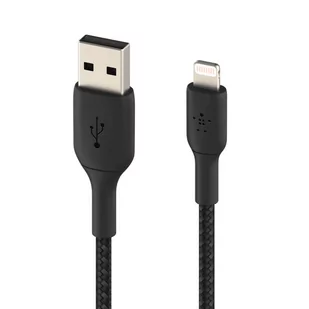 Belkin Kabel Boost Charge Braided USB-A do Lightning 1m, czarny 745883788729 - Kable USB - miniaturka - grafika 3