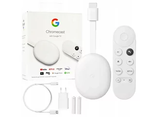 GOOGLE Chromecast 4.0 Google TV Full HD US - Tunery DVB-T - miniaturka - grafika 1