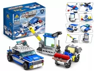 Klocki - ZESTAW 4 MODELE KLOCKÓW KONSTRUKCYJNYCH POLICJA - miniaturka - grafika 1