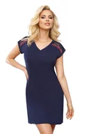 Bielizna nocna - Koszula Tissi 104 granatowa M - miniaturka - grafika 1