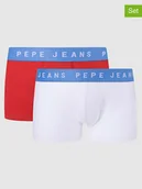 Majtki męskie - Pepe Jeans Bokserki (2 pary) w kolorze czerwono-białym - miniaturka - grafika 1