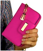 Portfele - PORTFEL DAMSKI organizer na zamek - miniaturka - grafika 1