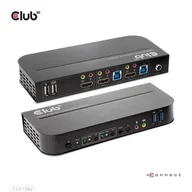 Przełączniki KVM - CLUB3D CSV-1382 przełącznik KVM Czarny - miniaturka - grafika 1