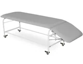 Meble i wyposażenie gabinetów medycznych - Norma-NP.55K szeroka kozetka lekarska 2-częściowa na kółkach - miniaturka - grafika 1