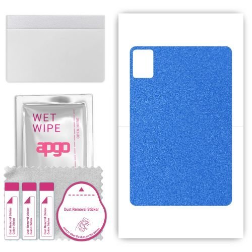 folia naklejka skórka strukturalna na TYŁ do Doogee T20 - Niebieski Pastel Matowy Chropowaty Baranek - apgo SKINS