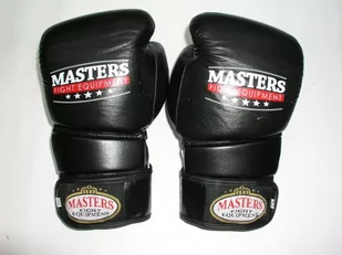 Masters FIGHT EQUIPMENT Rękawice bokserskie, RBT-E czarno-białe, 12 oz - Rękawice bokserskie - miniaturka - grafika 1