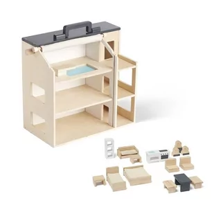 Kids Concept Aiden Drewniany Domek z Akcesoriami dla Lalek - Domki dla lalek - miniaturka - grafika 1