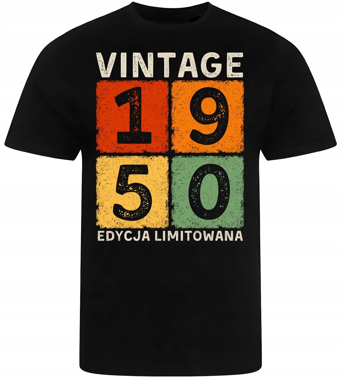 KOSZULKA MĘSKA NADRUK NA URODZINY ROCZNIK 1950 PREZENT PREMIUM XXL