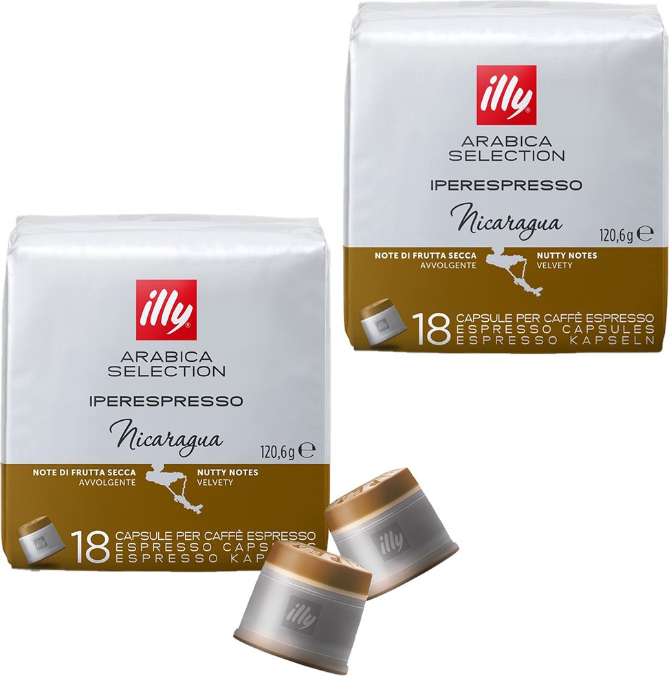 2x KAPSUŁKI ILLY IPERESPRESSO ARABICA SELECTION NICARAGUA 18 SZTUK