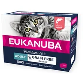 Mokra karma dla kotów - Karma dla kota EUKANUBA Adult Grain Free Łosoś (12 x 85 g) - miniaturka - grafika 1