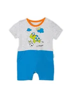 Kombinezony dla dzieci - Niemowlęcy rampers z nadrukiem niebieski Nicol,r.52 - miniaturka - grafika 1