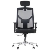 Fotele i krzesła biurowe - Fotel biurowy obrotowy CURTIZ czarny - miniaturka - grafika 1