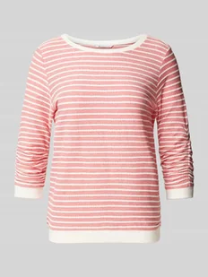 Bluza taliowana z marszczonymi rękawami - Bluzy damskie - miniaturka - grafika 1