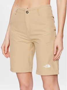 The North Face Szorty materiałowe Explo NF0A824H Beżowy Regular Fit - Spodenki damskie - miniaturka - grafika 1