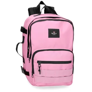 Pepe Jeans Aris Colorful Plecak kabinowy na laptopa 15,6", różowy 25 x 40 x 20 cm, poliester by Joumma Bags - Torby na laptopy - miniaturka - grafika 1