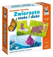 Puzzle - zwierzęta małe i duże. układanki malucha. kapitan nauka - miniaturka - grafika 1