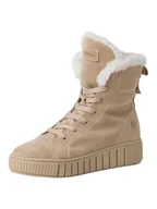 Kozaki damskie - Tamaris Damskie 1-26216-43 modne kozaki, beżowe, 38 EU, beżowy, 38 EU - miniaturka - grafika 1