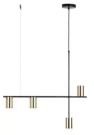 Lampy sufitowe - Vendo lampa wisząca 4xGU10 czarna/mosiądz 33690 - miniaturka - grafika 1