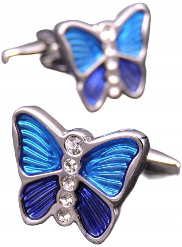 Spinki do mankietów wzór MOTYLEK