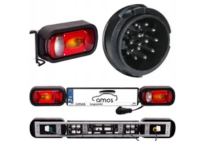 Listwa świetlna Amos 13PIN md-36 bagażnik lampy - Akcesoria do bagażników dachowych - miniaturka - grafika 1
