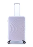 Walizki - Walizka średnia ELLE Debossed lilowa - miniaturka - grafika 1
