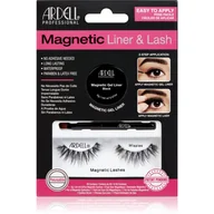 Sztuczne rzęsy i akcesoria - Ardell Magnetic Liner & Lash Wispies zestaw Magnetyczne rzęsy Wispies 1 para + Magnetyczny eyeliner 2 g Black + Pędzelek do eyelinera 1 szt W Black - miniaturka - grafika 1