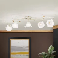Lampy sufitowe - Lampa sufitowa Sisi, 5-pkt., kość słoniowa-złota - miniaturka - grafika 1