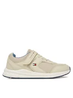 Buty dla chłopców - Tommy Hilfiger Sneakersy T3X9-34378-1697 S Beżowy - miniaturka - grafika 1