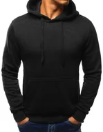 Bluzy męskie - DSTREET Bluza męska z kapturem czarna BX2028 - XXL - miniaturka - grafika 1