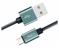Kable USB - ROCK Kabel ROCK Micro USB Nylonowy 2,1A 100cm - miniaturka - grafika 1