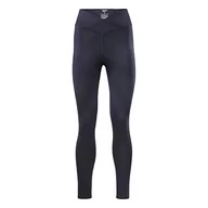 Legginsy - Reebok Damskie legginsy z wysokim stanem do treningu, Vector Navy, XL - miniaturka - grafika 1