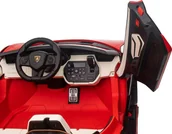 Samochody i pojazdy dla dzieci - Lamborghini Samochód elektryczny dla dzieci lamborghini sian 4x100w 24v biały, dwuosobowy - miniaturka - grafika 1