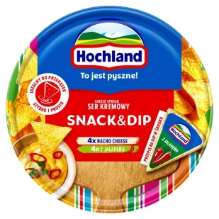 Hochland Ser kremowy snack & dip w trójkącikach 140 g (8 sztuk) - Sery - miniaturka - grafika 1