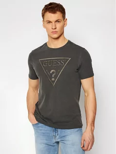 Koszulki męskie - GUESS T-Shirt Triangle M0BI1J R9YK0 Szary Slim Fit - grafika 1