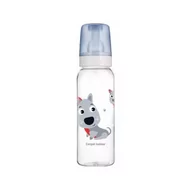 Butelki dla niemowląt - Canpol babies BABIES Butelka wąska Cute Animals niebieska 12m+ 250ml - miniaturka - grafika 1