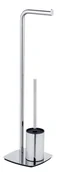 Stojaki i wieszaki na papier toaletowy - Stojak na papier toaletowy ze stojakiem ze stali nierdzewnej Iria – Wenko - miniaturka - grafika 1